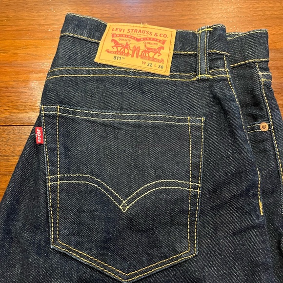 Levi’s 511 Men’s Slim Jeans - Dark Blue - 32x30 - Picture 1 of 3